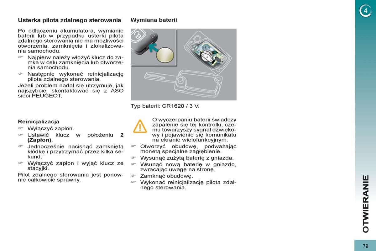 Peugeot 5008 instrukcja obslugi / page 81