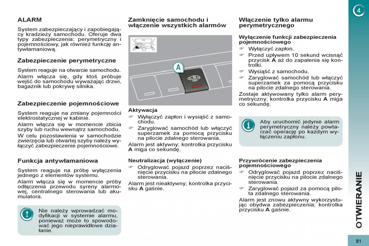  Peugeot 5008 Peugeot 5008 instrukcja obslugi / page 83