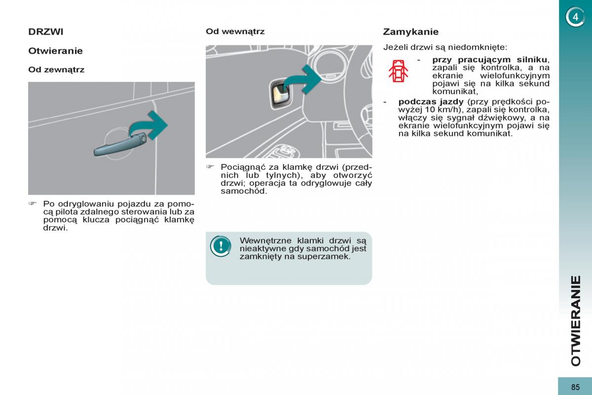  Peugeot 5008 Peugeot 5008 instrukcja obslugi / page 87