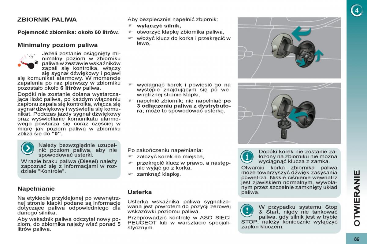 Peugeot 5008 instrukcja obslugi / page 91