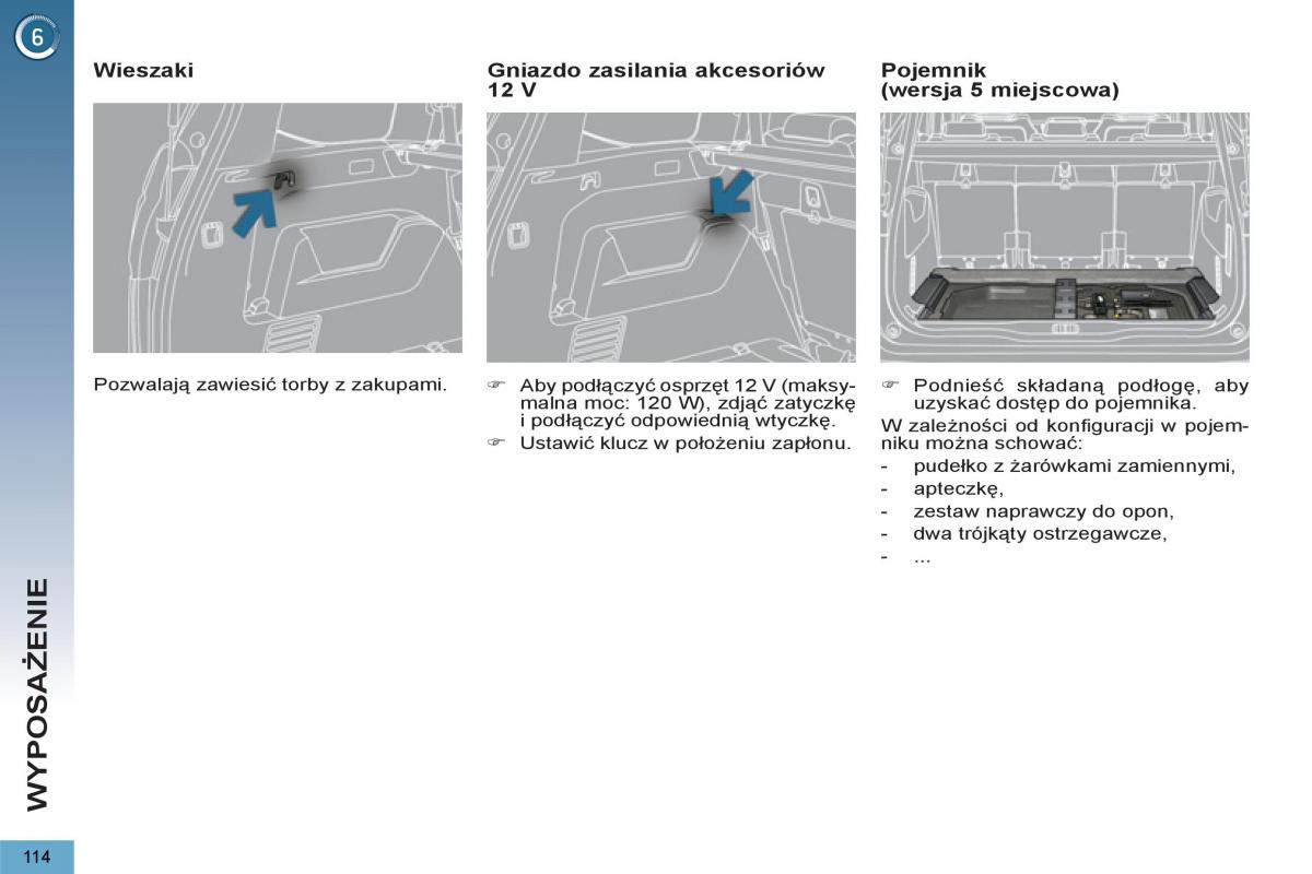 Peugeot 5008 instrukcja obslugi / page 116