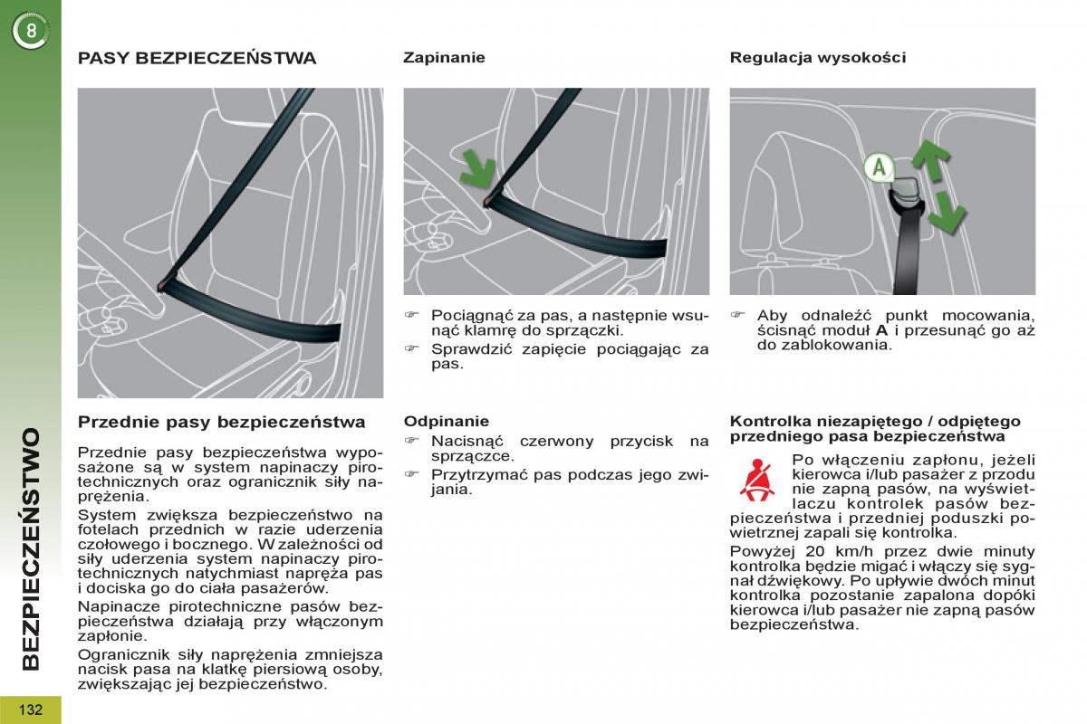 Peugeot 5008 instrukcja obslugi / page 134