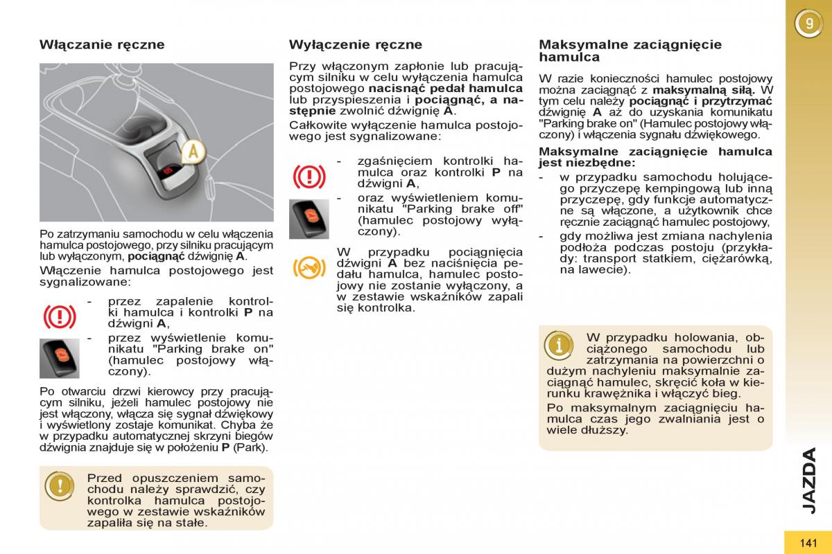 Peugeot 5008 instrukcja obslugi / page 143