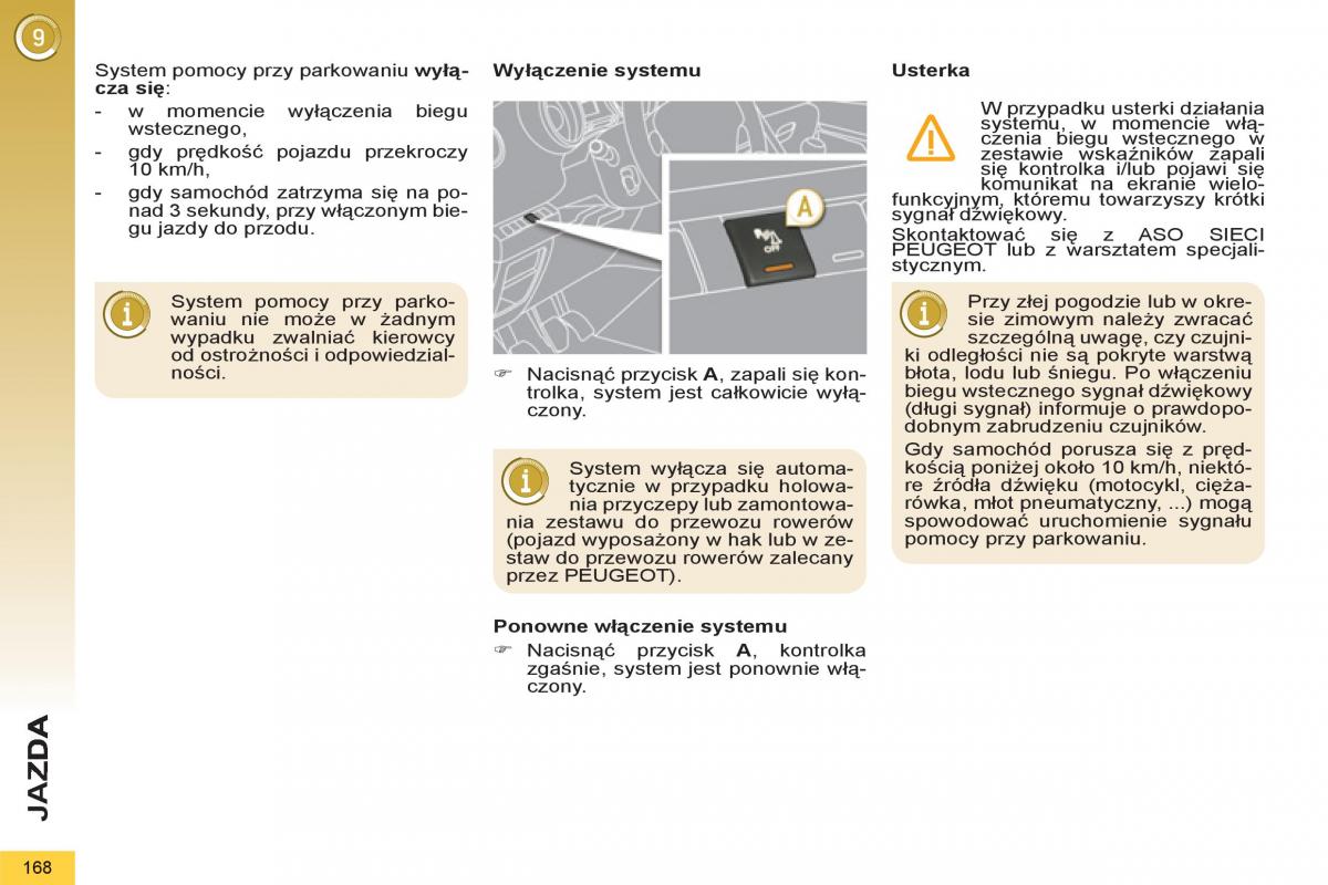 Peugeot 5008 instrukcja obslugi / page 170