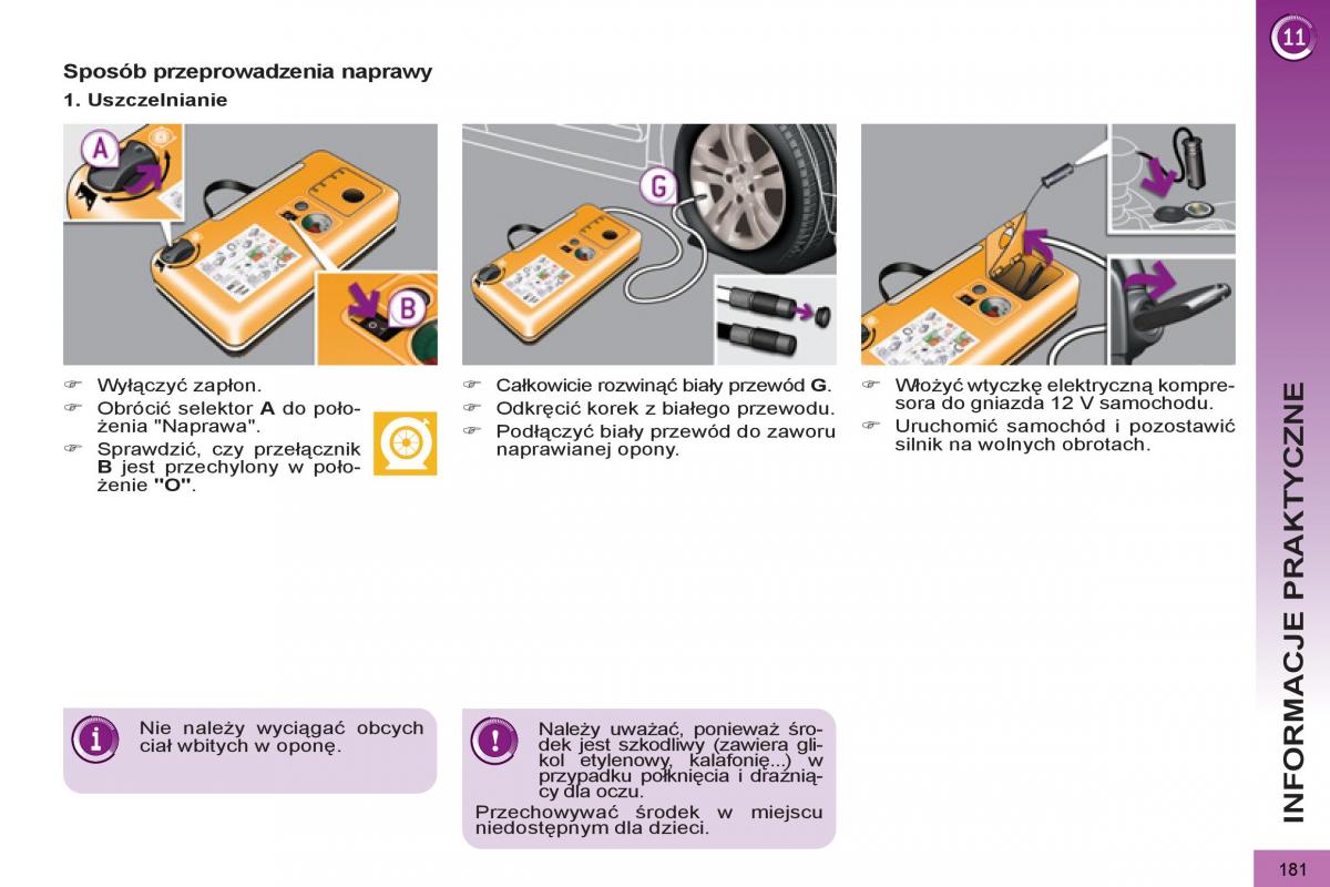 Peugeot 5008 instrukcja obslugi / page 183