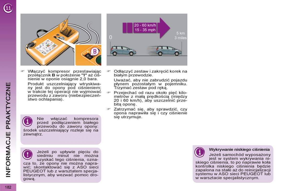 Peugeot 5008 instrukcja obslugi / page 184