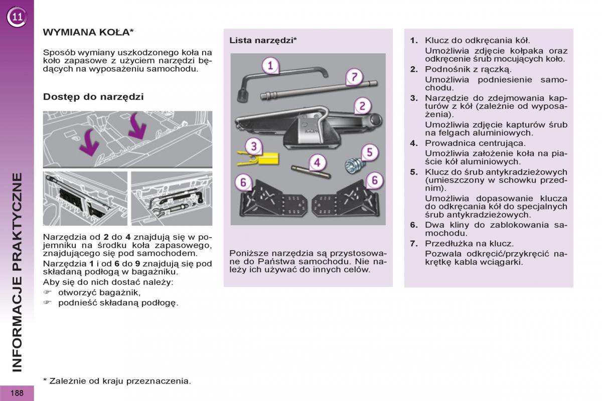 Peugeot 5008 instrukcja obslugi / page 190