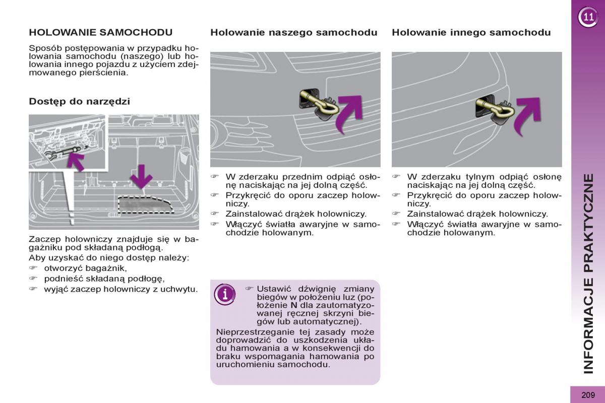 Peugeot 5008 instrukcja obslugi / page 211