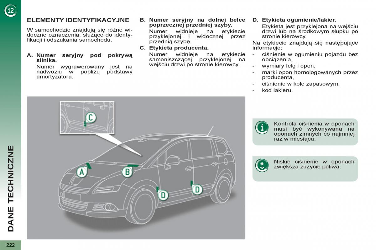 Peugeot 5008 instrukcja obslugi / page 224