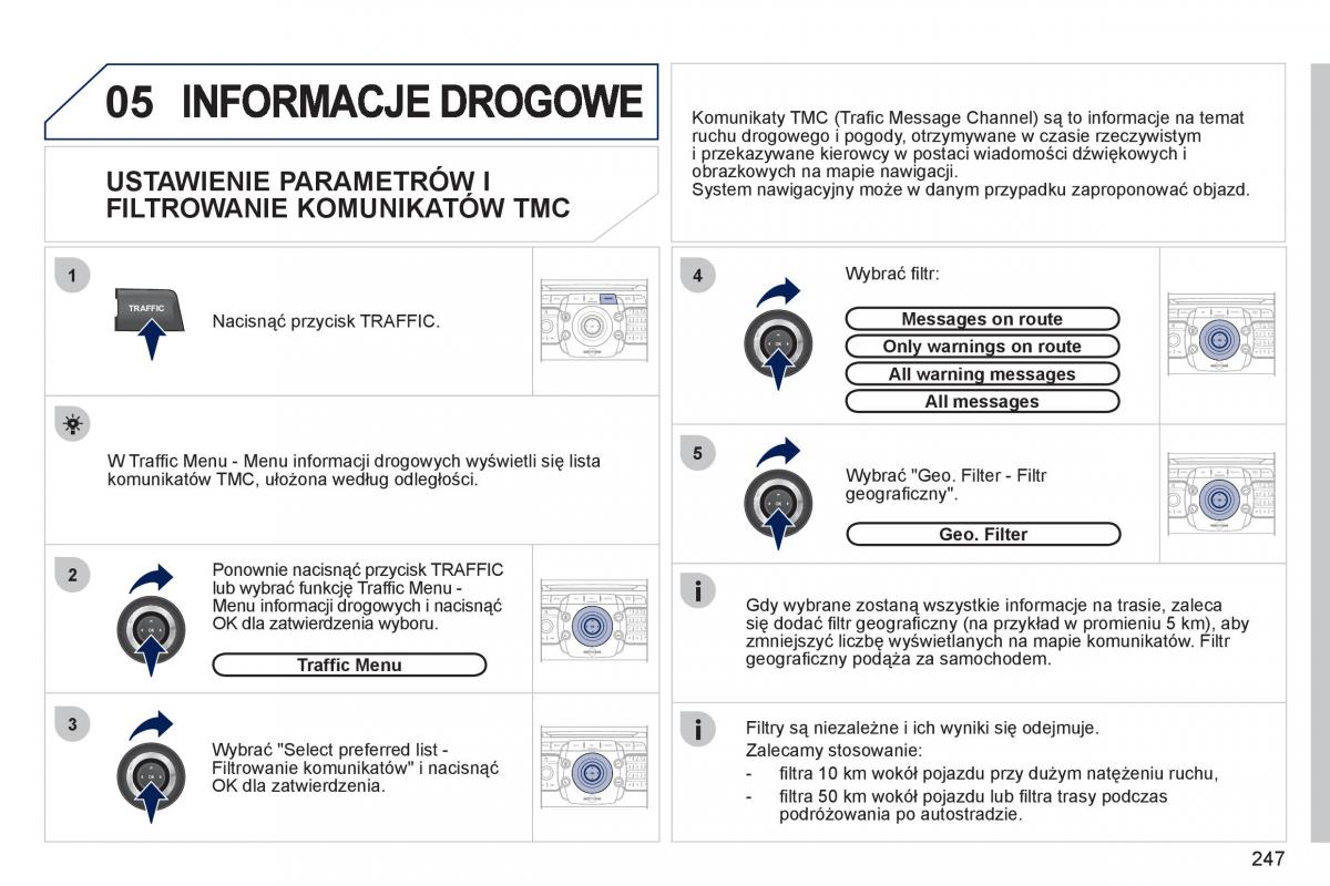 Peugeot 5008 instrukcja obslugi / page 249