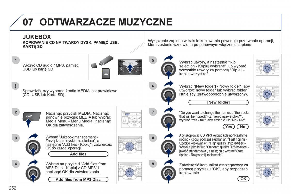 Peugeot 5008 instrukcja obslugi / page 254