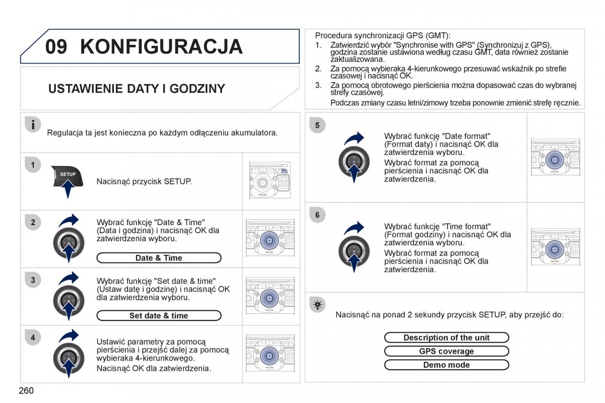 Peugeot 5008 instrukcja obslugi / page 262