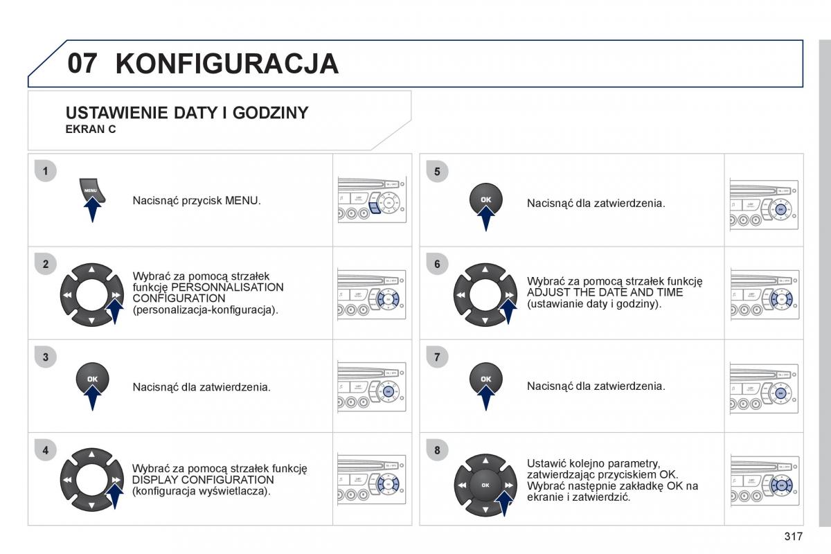 Peugeot 5008 instrukcja obslugi / page 319