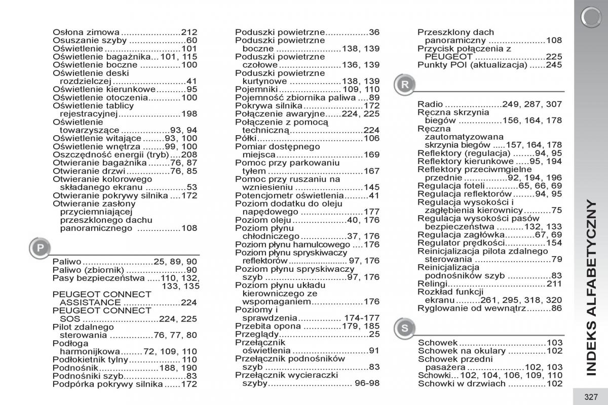  Peugeot 5008 Peugeot 5008 instrukcja obslugi / page 329