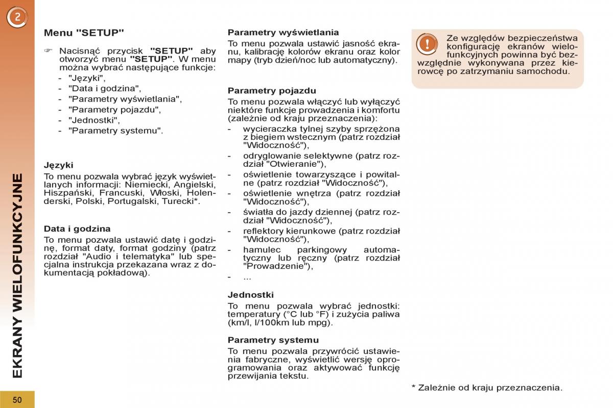 Peugeot 5008 instrukcja obslugi / page 52