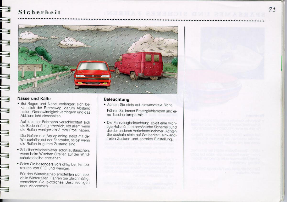 Peugeot 605 instrukcja obslugi / page 73