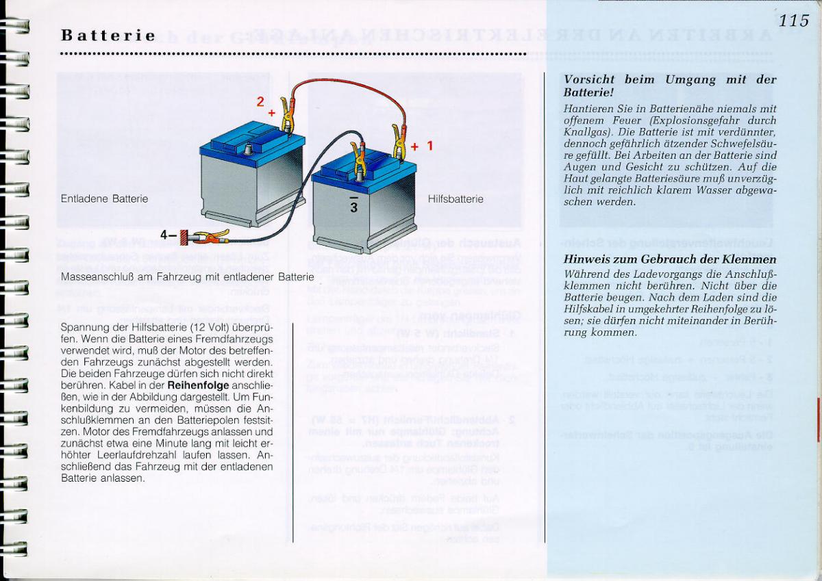 Peugeot 605 instrukcja obslugi / page 117