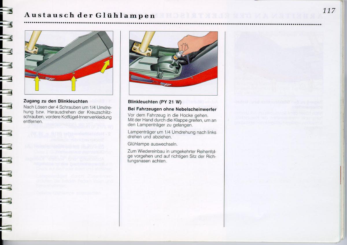 Peugeot 605 instrukcja obslugi / page 119