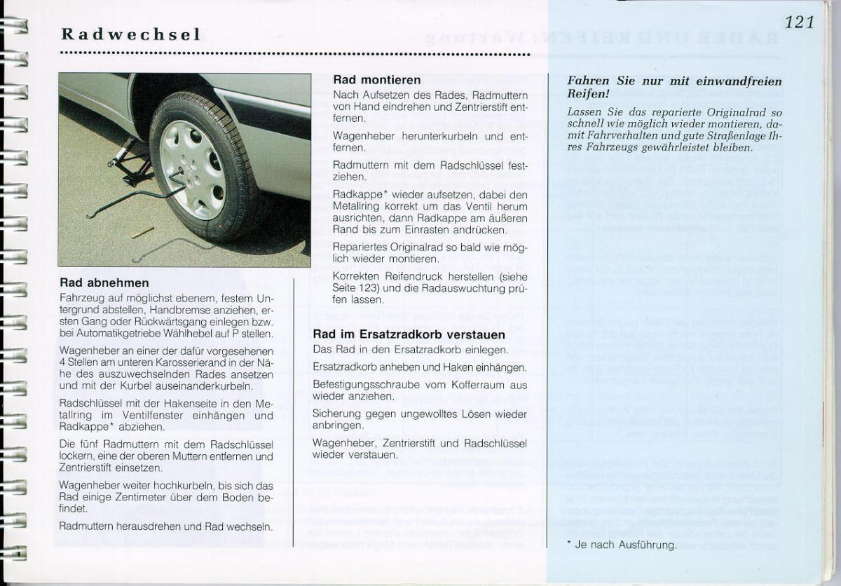 Peugeot 605 instrukcja obslugi / page 123