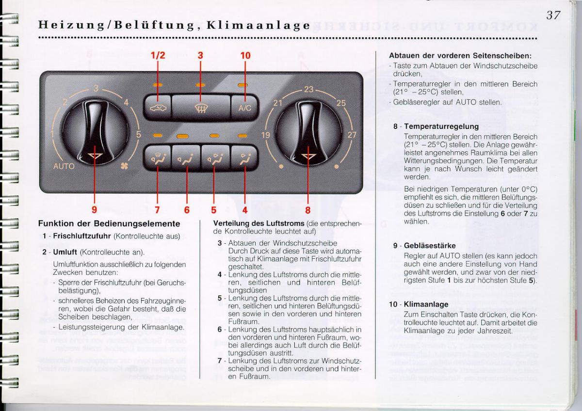 Peugeot 605 instrukcja obslugi / page 39