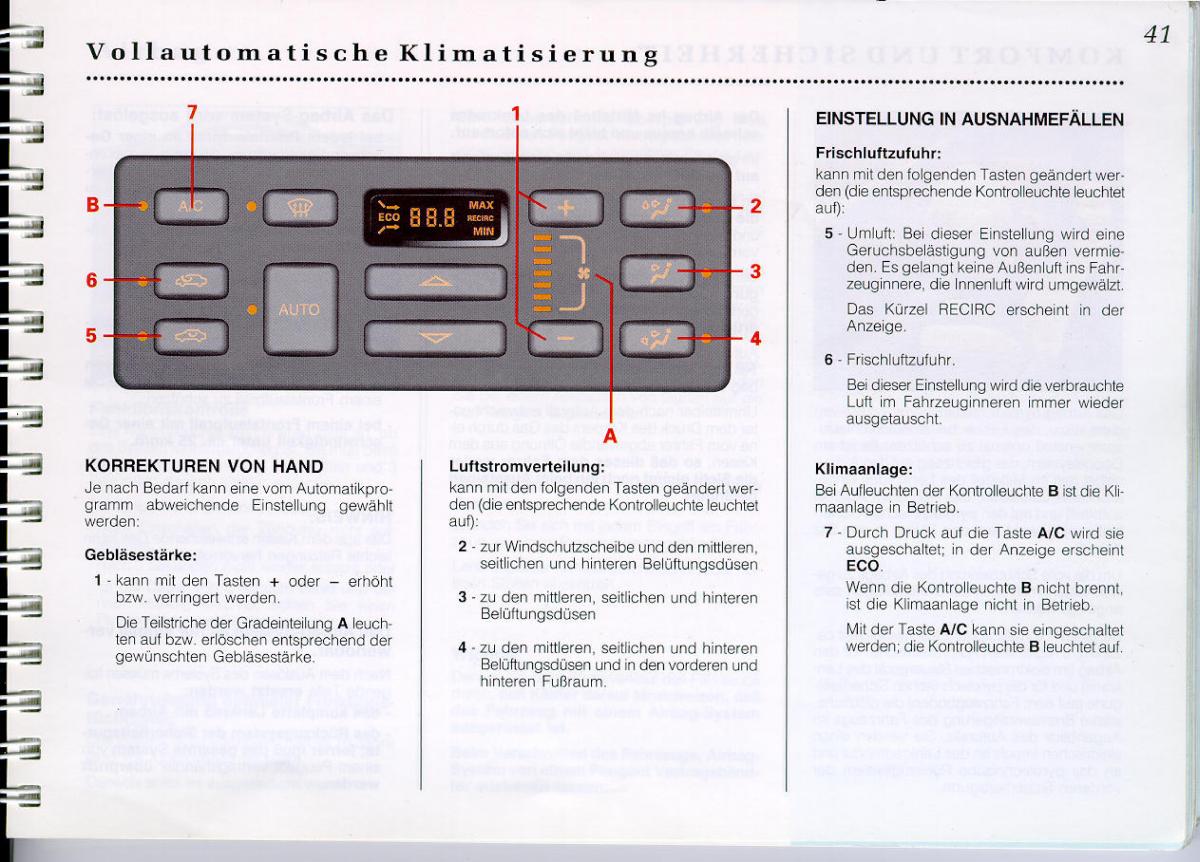 Peugeot 605 instrukcja obslugi / page 43