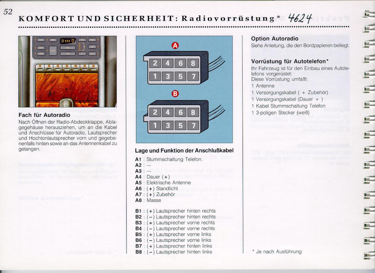 Peugeot 605 instrukcja obslugi / page 54