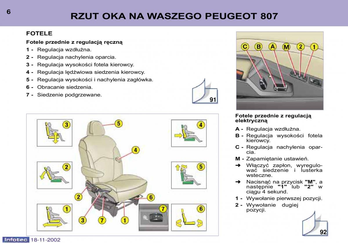 Peugeot 807 instrukcja obslugi / page 6