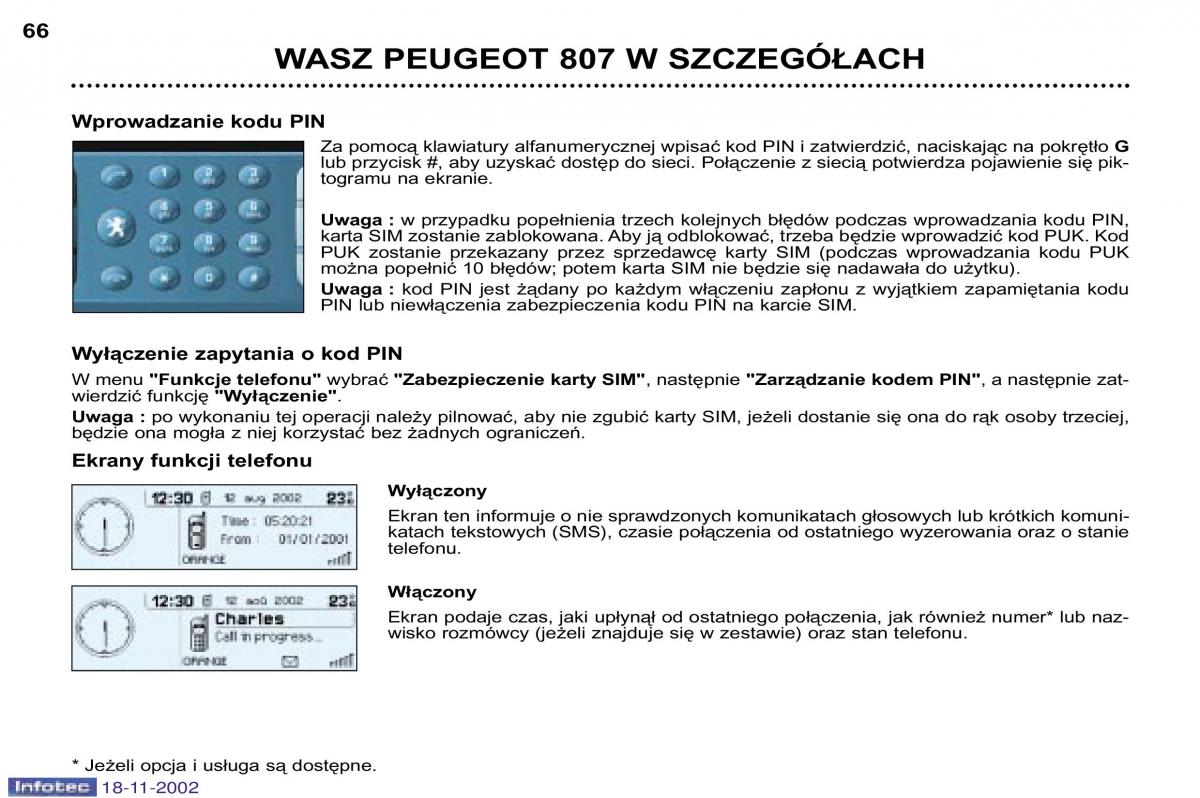 Peugeot 807 instrukcja obslugi / page 66