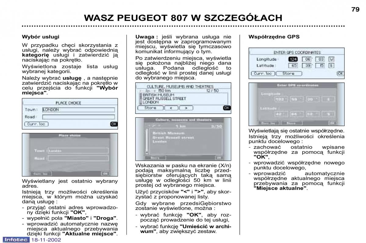 Peugeot 807 instrukcja obslugi / page 79