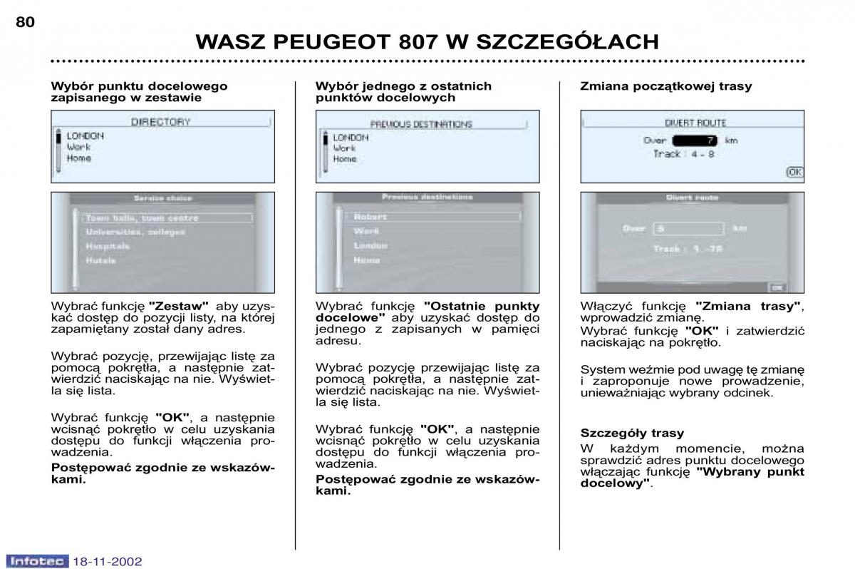 Peugeot 807 instrukcja obslugi / page 80