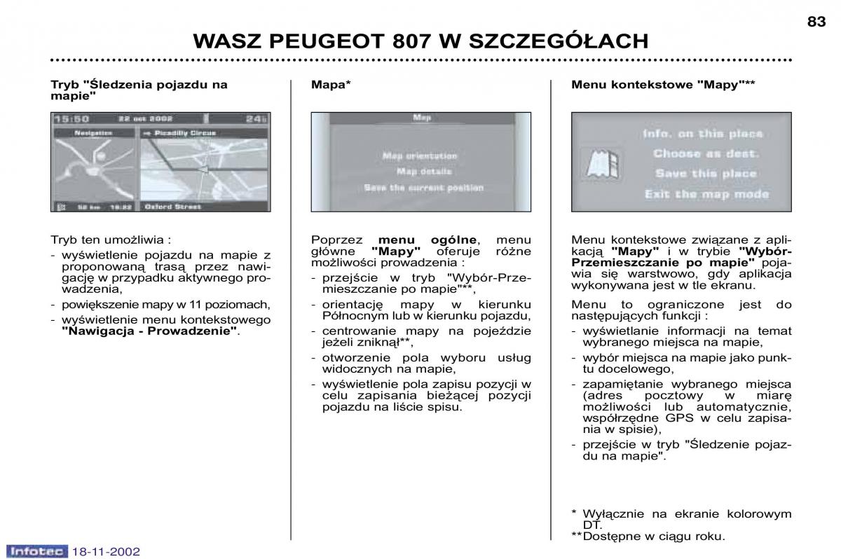 Peugeot 807 instrukcja obslugi / page 84