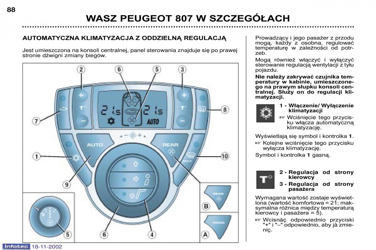 Peugeot 807 instrukcja obslugi / page 89