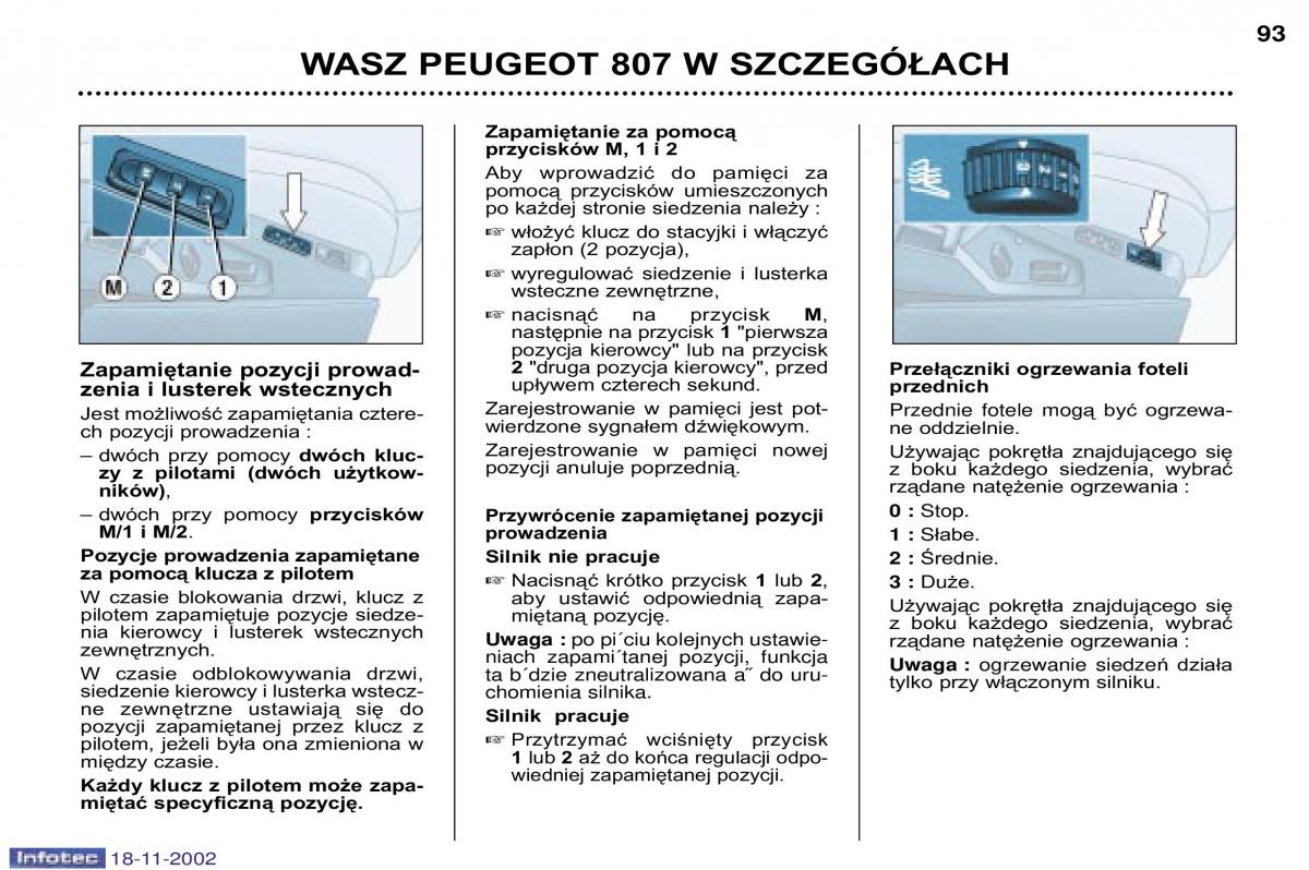 Peugeot 807 instrukcja obslugi / page 93