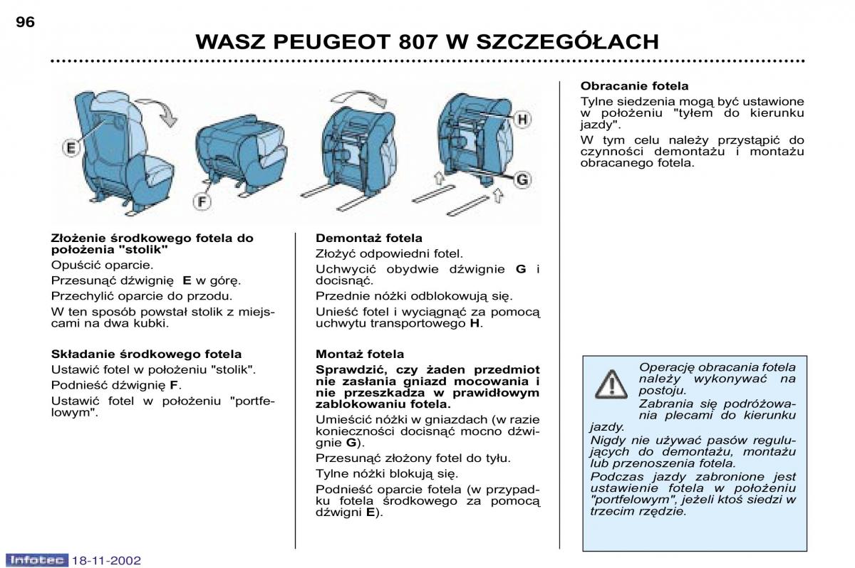 Peugeot 807 instrukcja obslugi / page 96