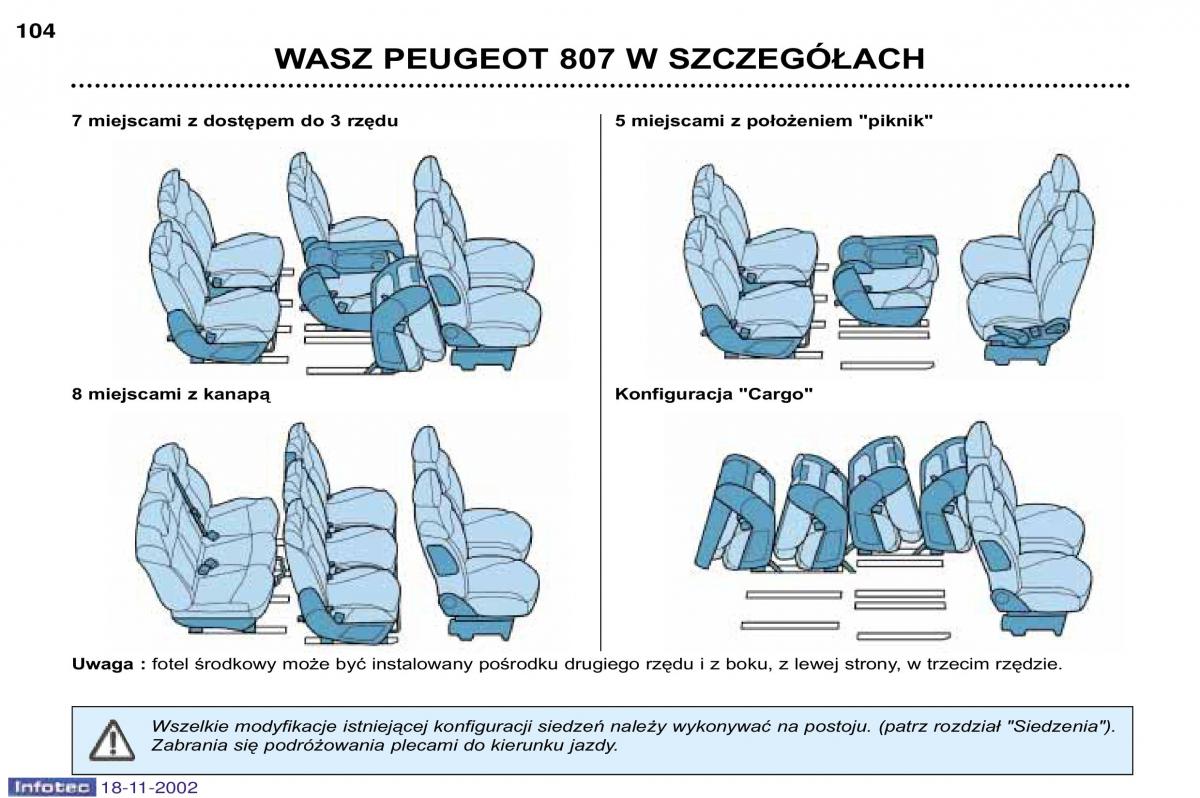 Peugeot 807 instrukcja obslugi / page 103