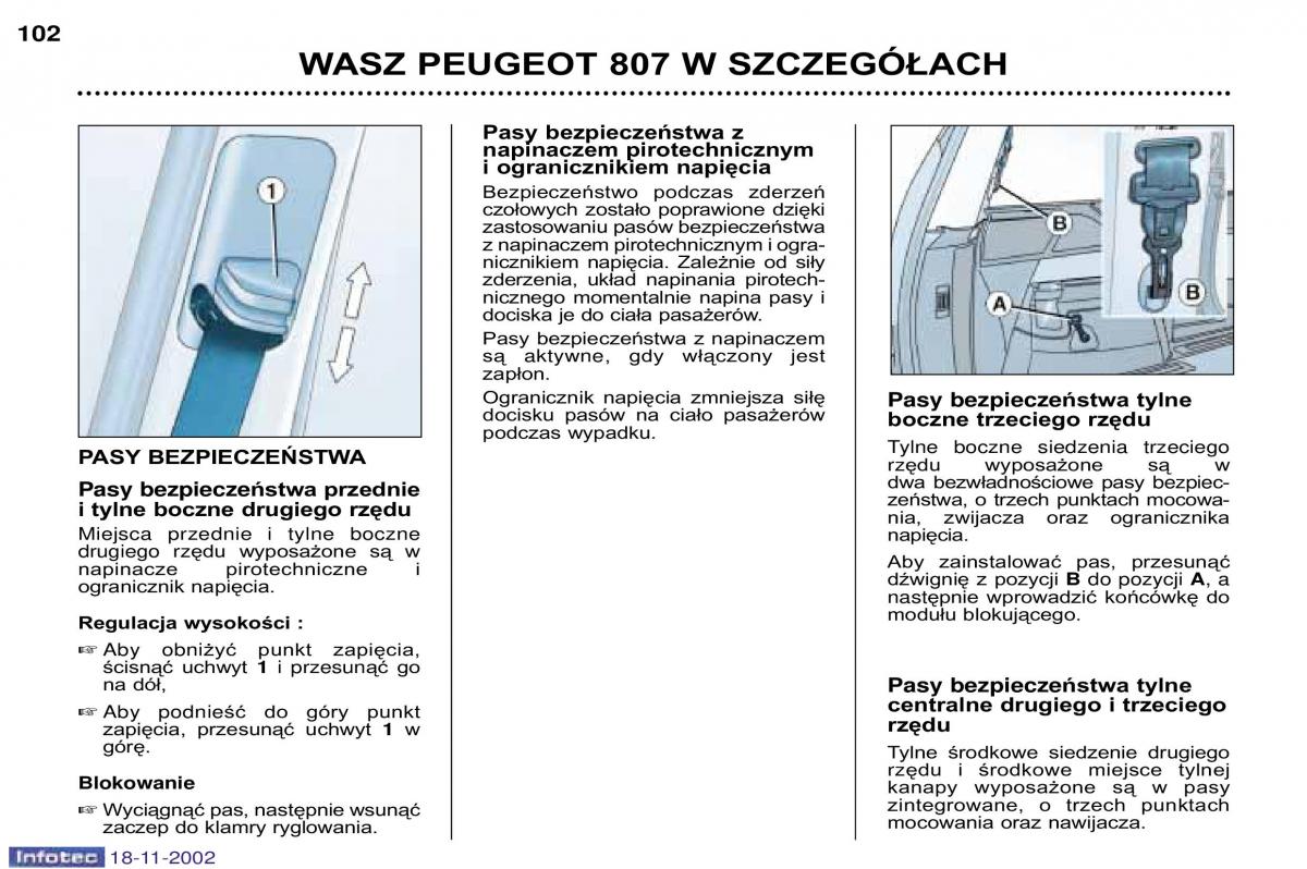  Peugeot 807 Peugeot 807 instrukcja obslugi / page 104