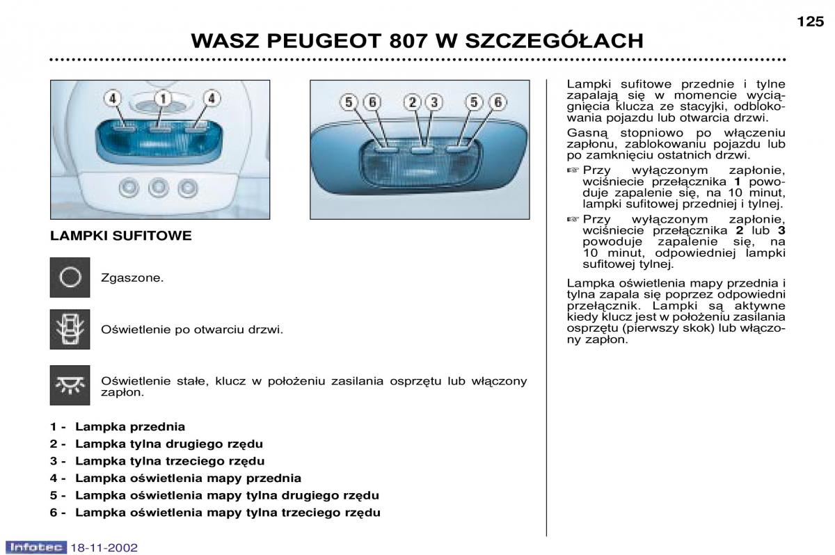 Peugeot 807 instrukcja obslugi / page 129