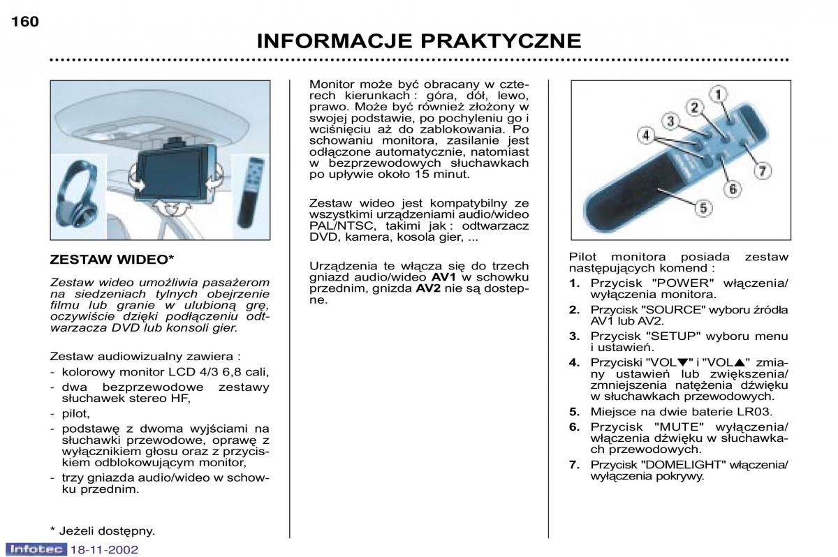 Peugeot 807 instrukcja obslugi / page 164