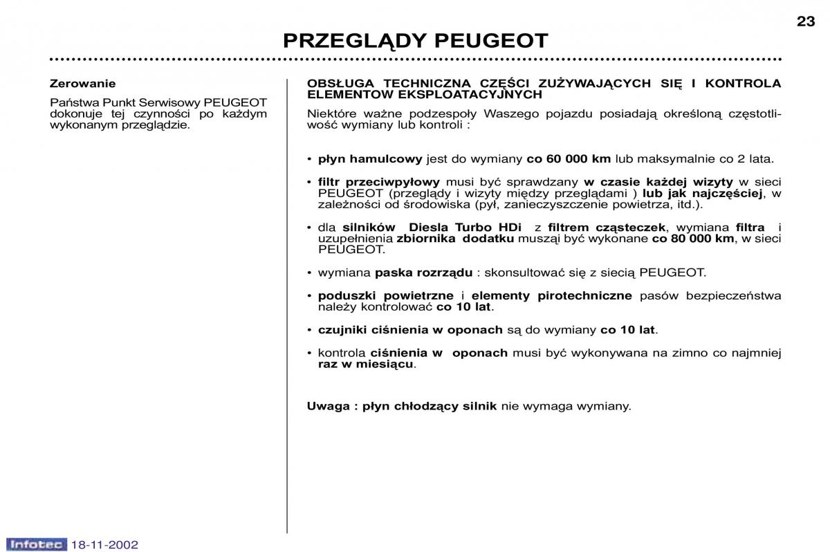 Peugeot 807 instrukcja obslugi / page 20