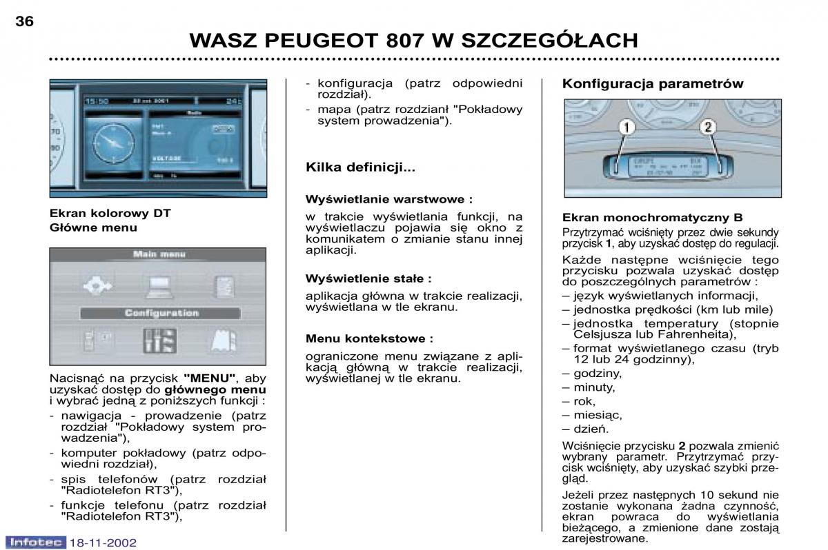 Peugeot 807 instrukcja obslugi / page 33