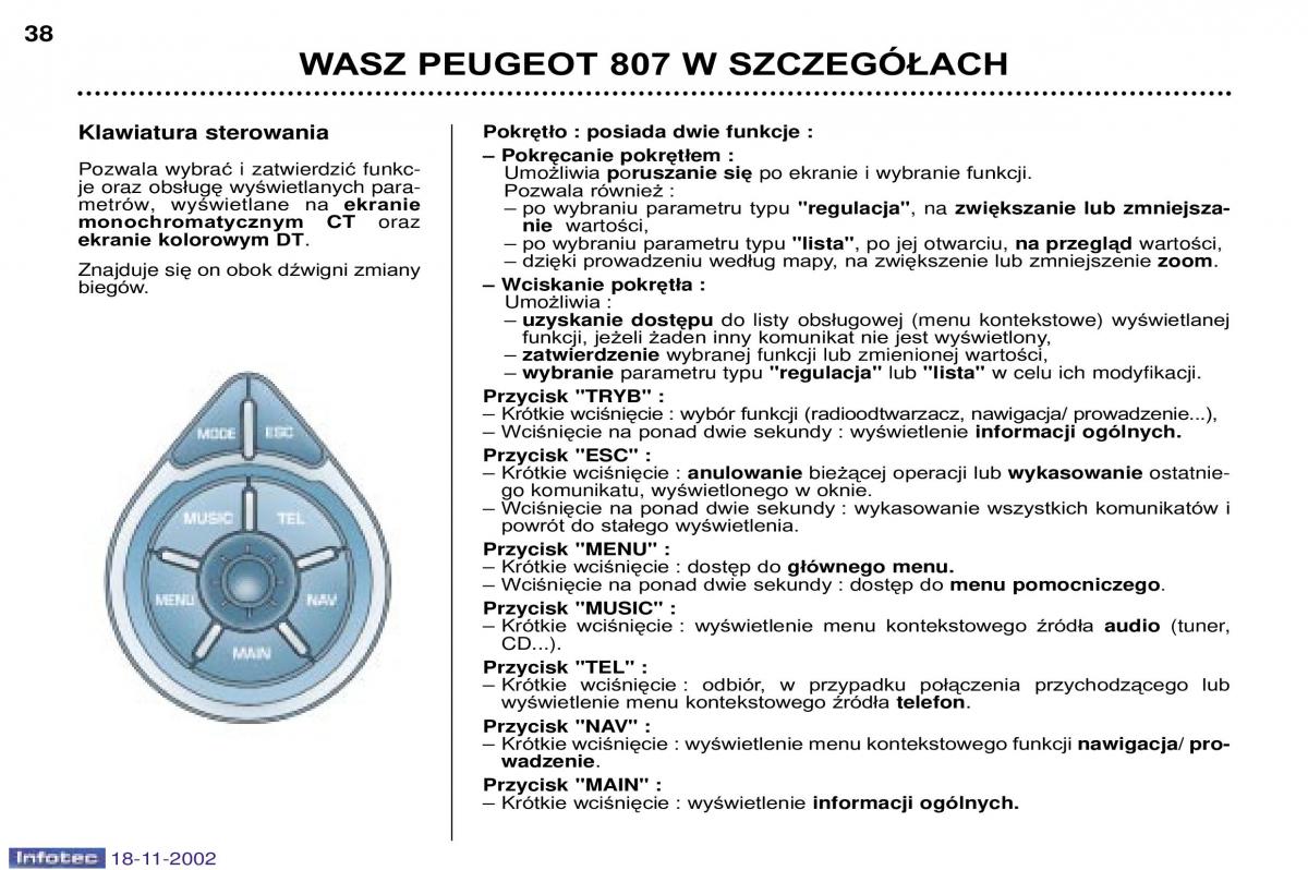 Peugeot 807 instrukcja obslugi / page 36