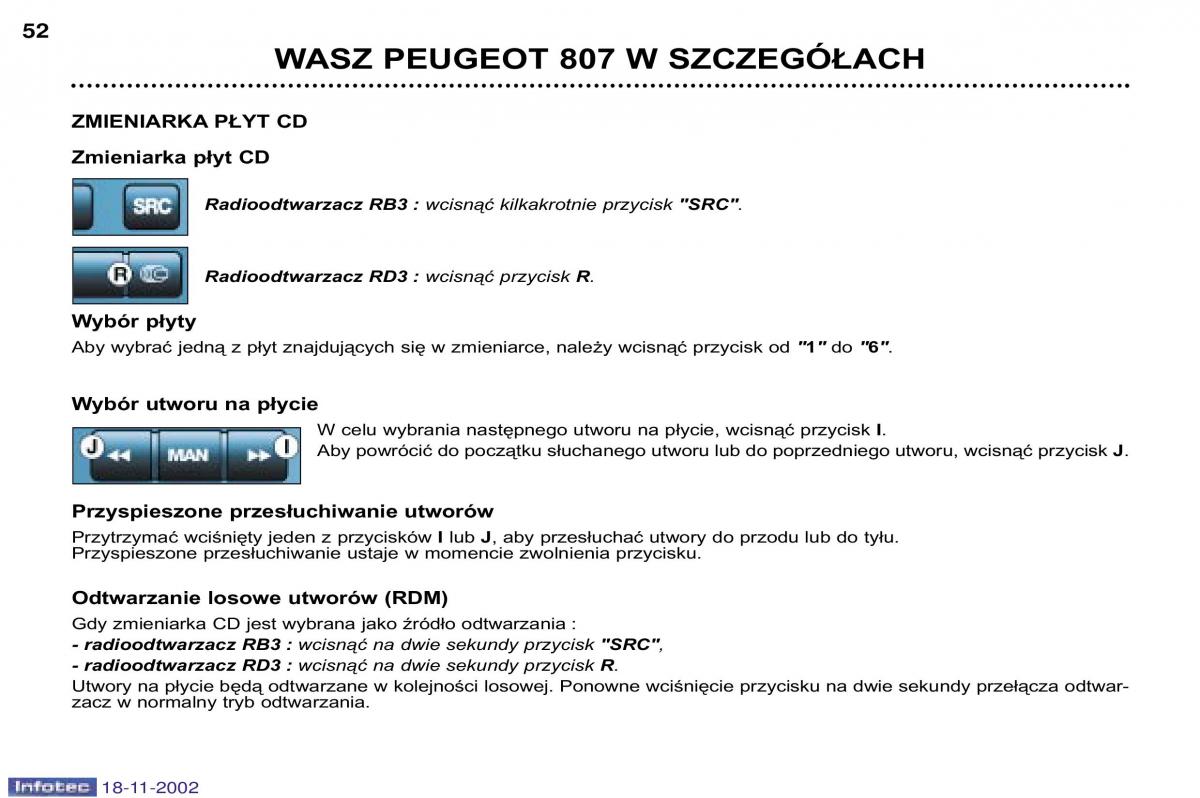 Peugeot 807 instrukcja obslugi / page 51