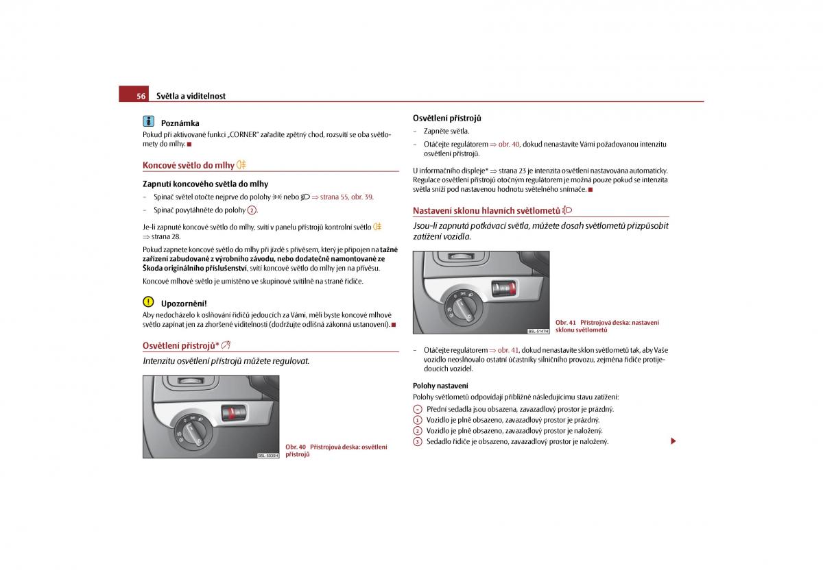 Skoda Yeti navod k obsludze / page 57