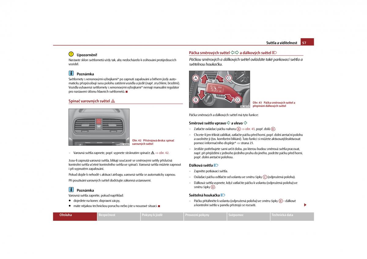 Skoda Yeti navod k obsludze / page 58