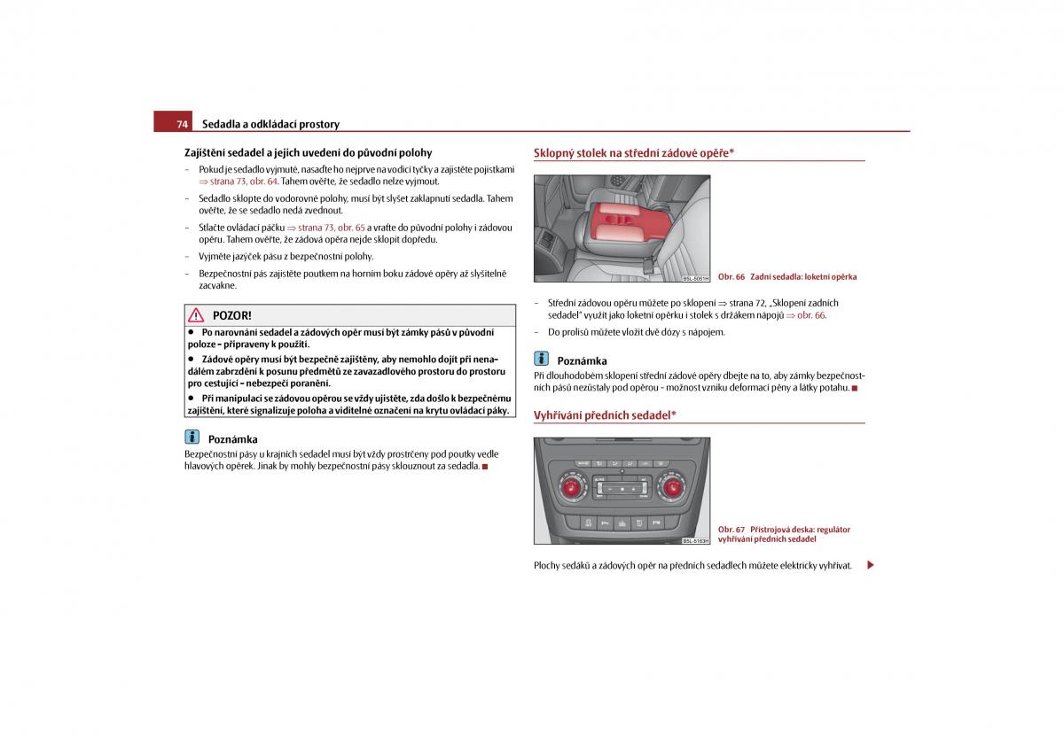 Skoda Yeti navod k obsludze / page 75