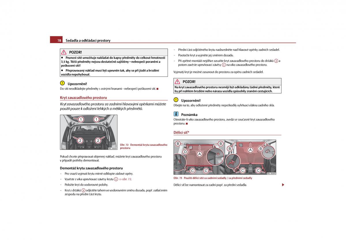 Skoda Yeti navod k obsludze / page 79