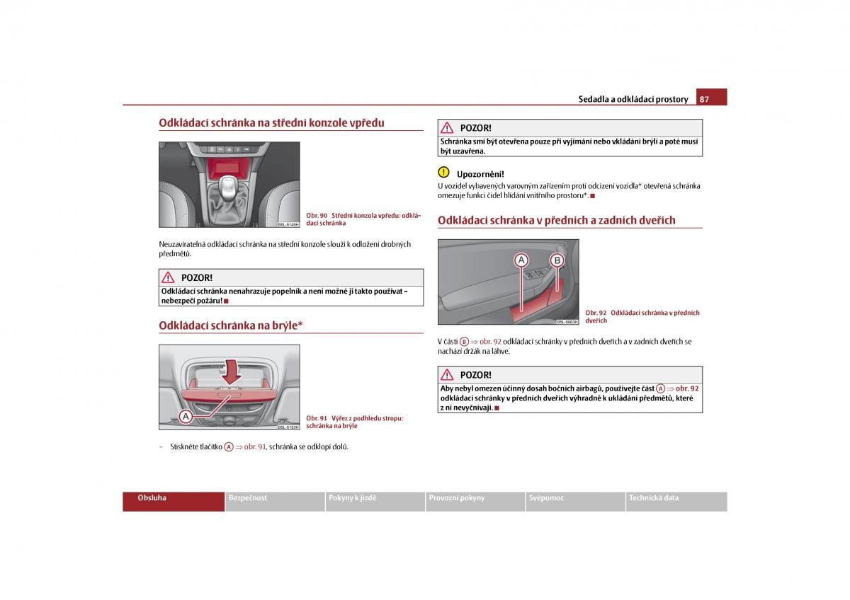 Skoda Yeti navod k obsludze / page 88