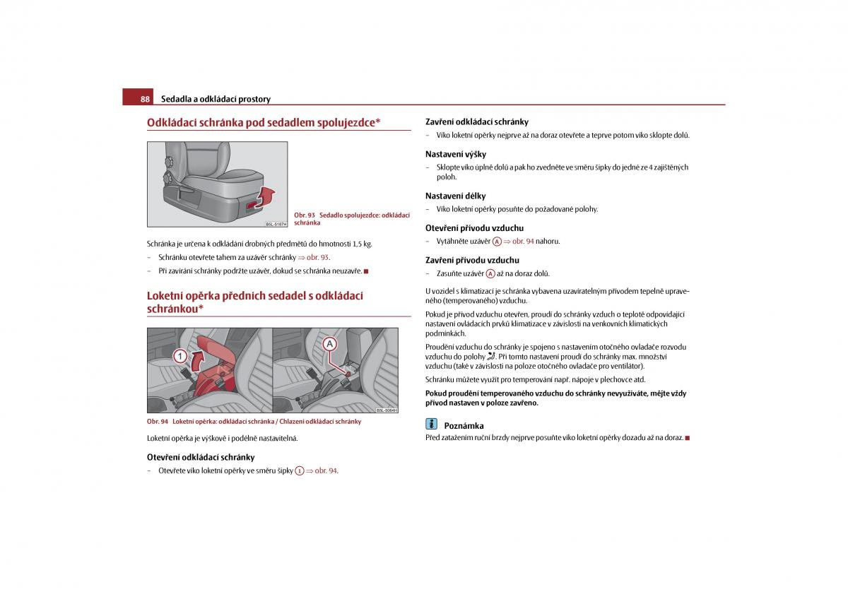 Skoda Yeti navod k obsludze / page 89