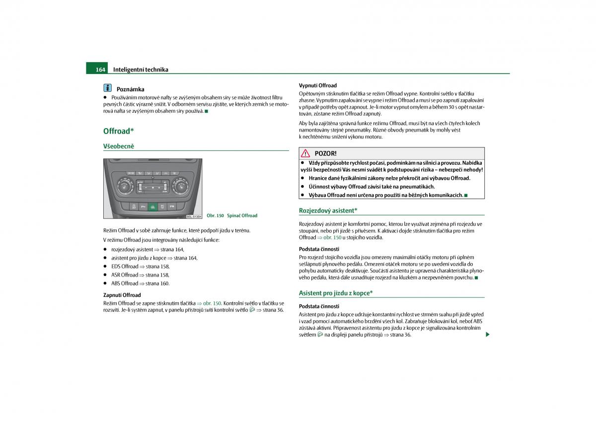 Skoda Yeti navod k obsludze / page 165