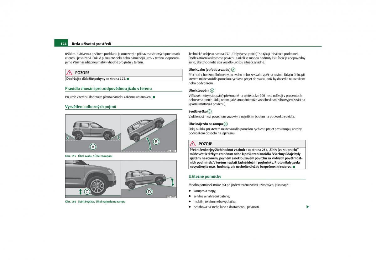 Skoda Yeti navod k obsludze / page 175